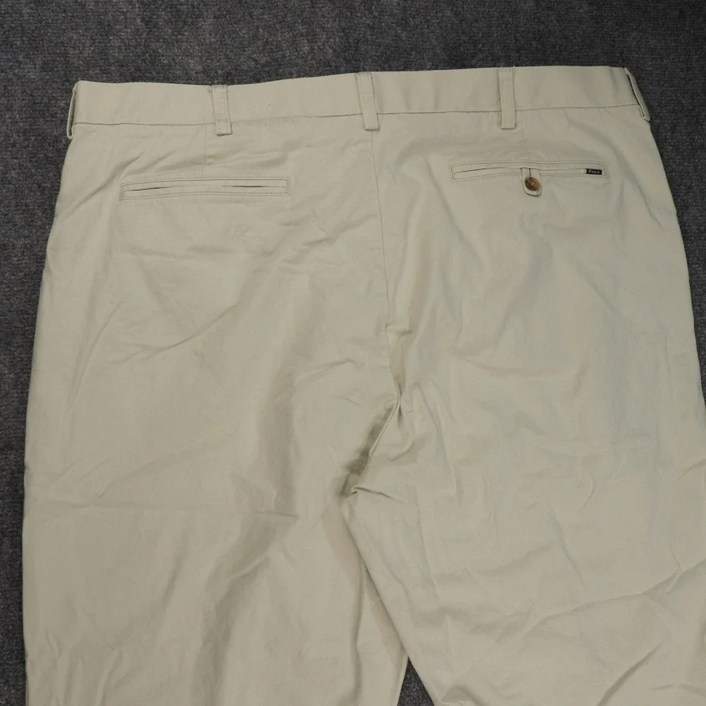 Polo Ralph Lauren Chino Pants Mens 40x32 Stretch Classic Fit Beige Solid Preppy